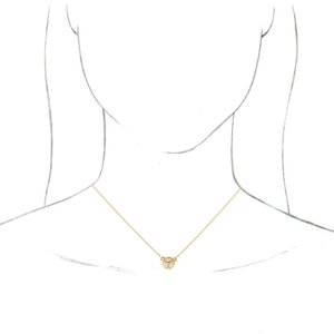 14K Yellow Gold 1/5 CTW Natural Diamond 16-18" Necklace