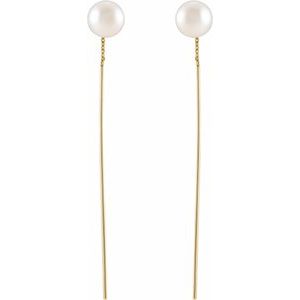Pearl Threader Earrings