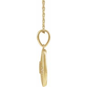 14K Yellow Gold .07 CTW Natural Diamond Celestial 16-18" Necklace