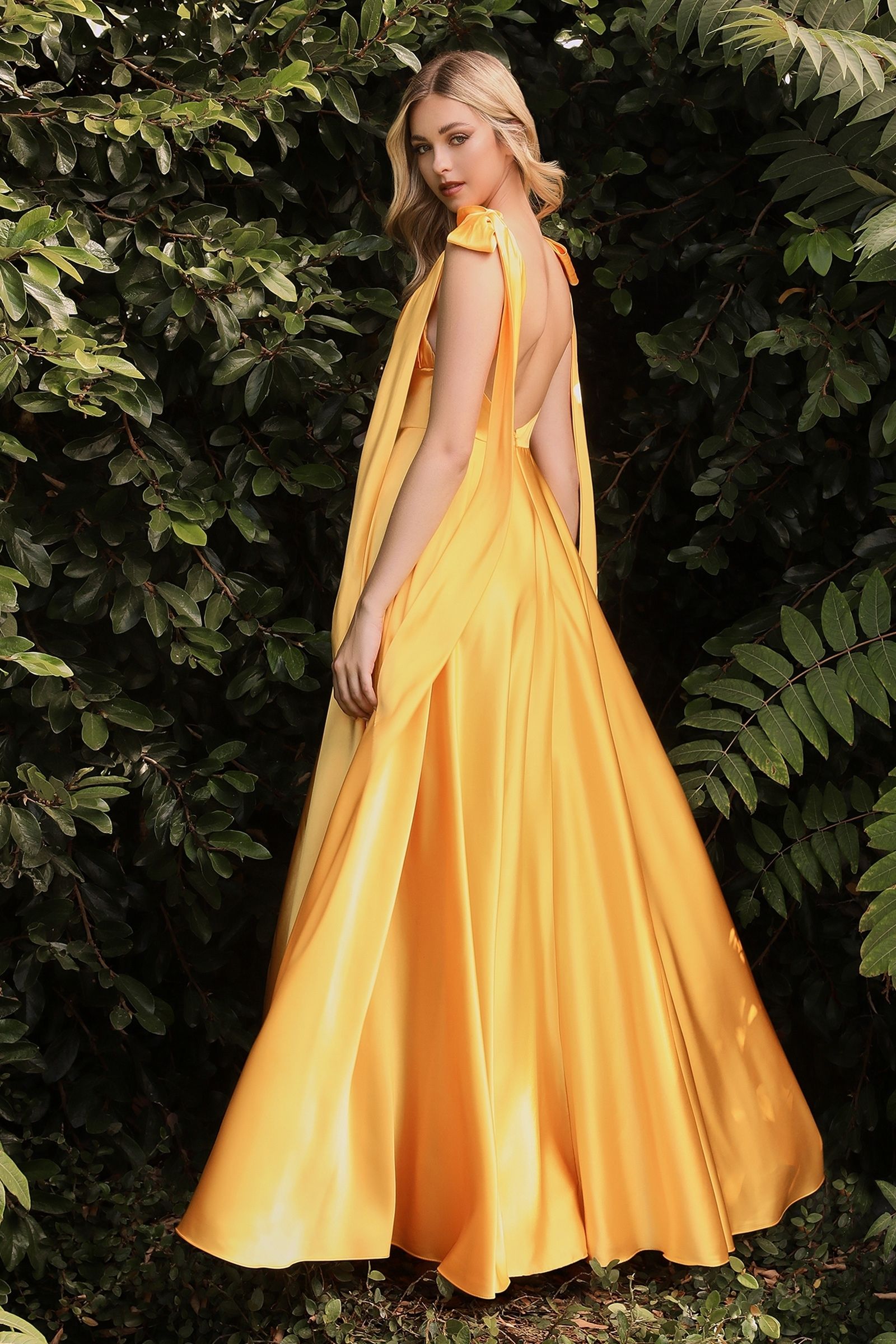 Soft satin A-line CD7490