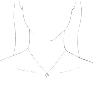 Platinum .05 CTW Natural Diamond Double Leaf 18" Necklace