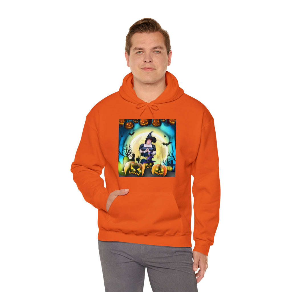 Scary Witch Unisex Heavy Blend™ Hooded Sweatshirt up to 5XL