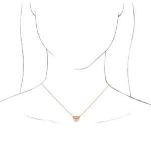 14K Rose Gold 1/5 CTW Natural Diamond 16-18" Necklace