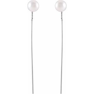 Pearl Threader Earrings