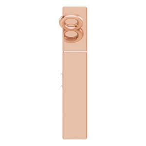 14K Rose Gold .07 CTW Natural Diamond Necklace Center
