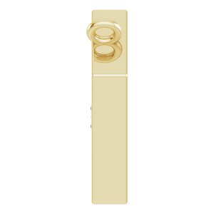 14K Yellow Gold .07 CTW Natural Diamond Necklace Center