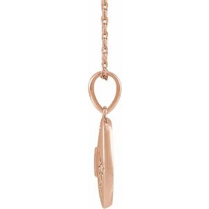 14K Rose Gold .07 CTW Natural Diamond Celestial 16-18" Necklace