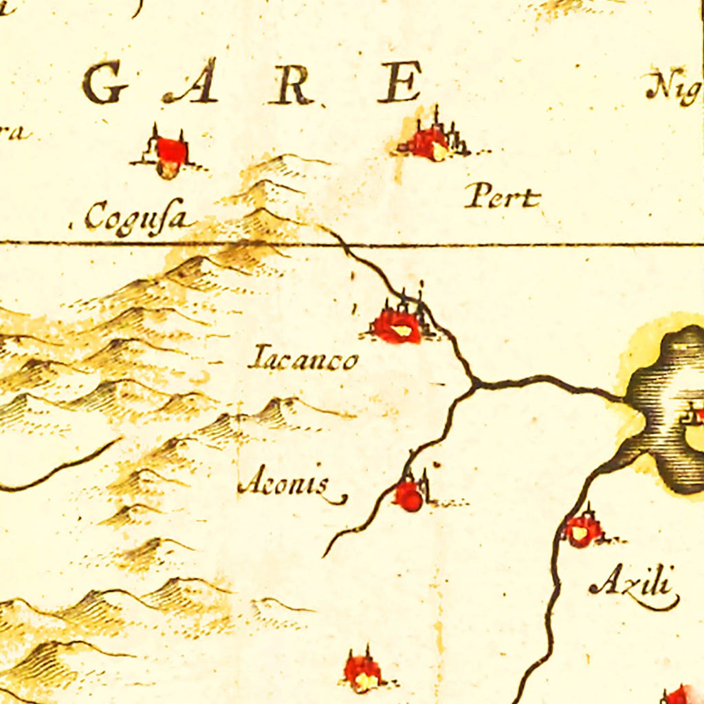 Vintage Map of Turkey 1665