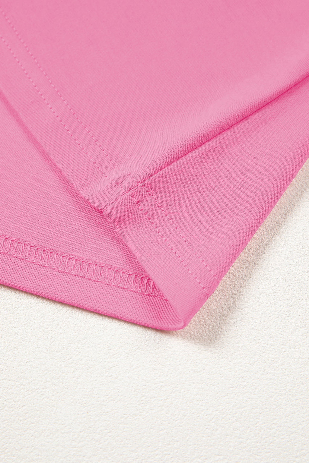 Oversized Solid Color High Neck Tee