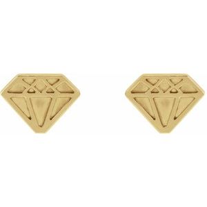 Tiny Diamond Earrings