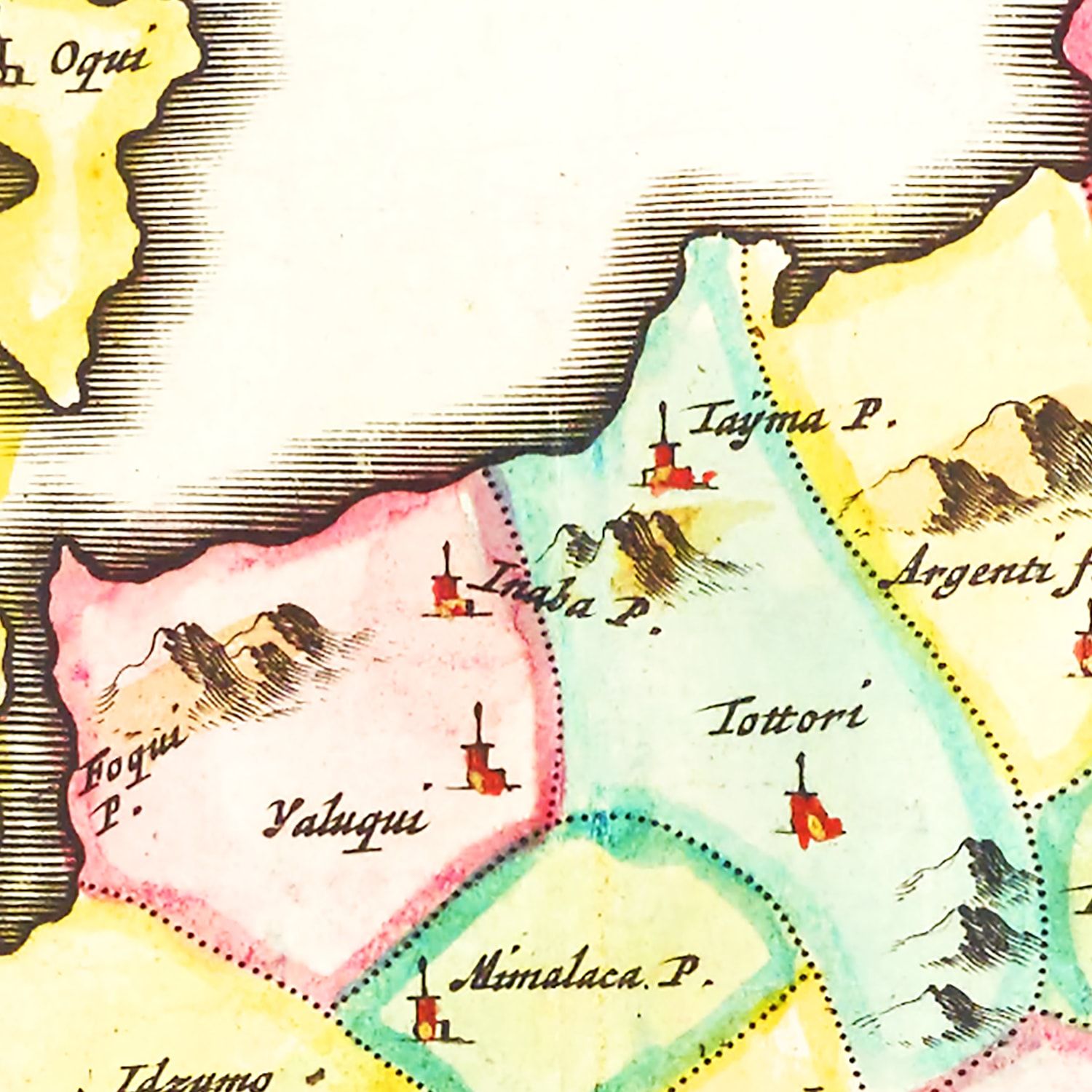 Vintage Map of Japan 1665