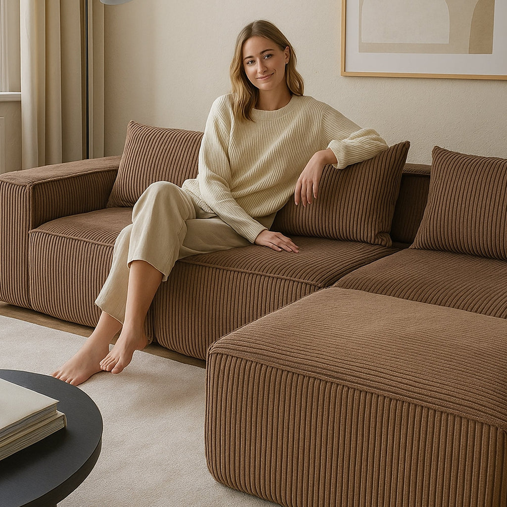 Multi person modular compression sofa that can be freely combined-33005-4