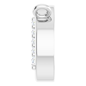 Platinum .03 CTW Natural Diamond Circle Necklace Center