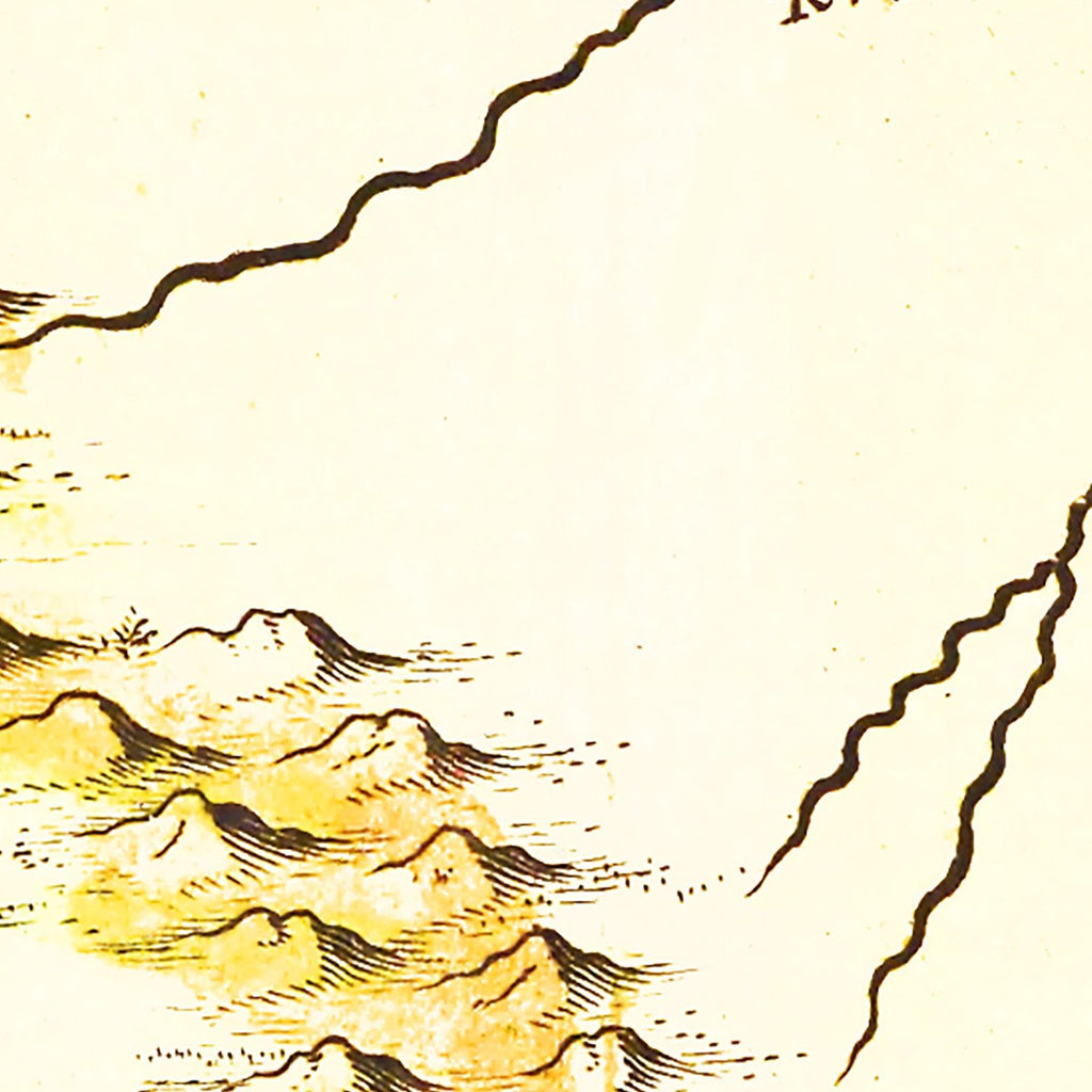 Vintage Map of Guyana 1665