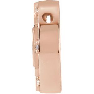 14K Rose Gold .03 CTW Natural Diamond Mantra  Pendant