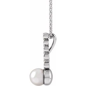 Pearl Bar Necklace or Pendant