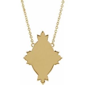 14K Yellow Gold 1/5 CTW Natural Diamond Miraculous 16" Necklace