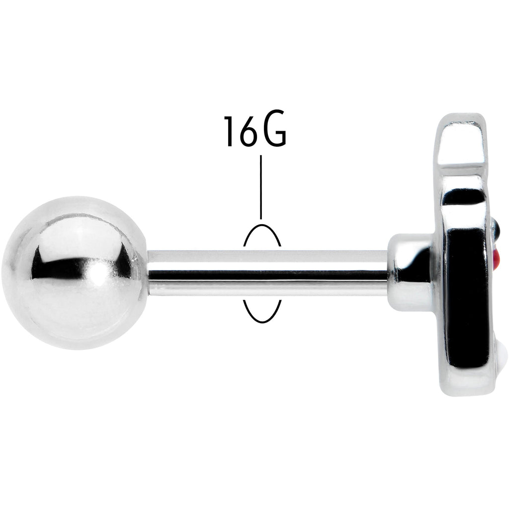 16G 1/4 Sweet Love Letter Valentine Cartilage Tragus Earring