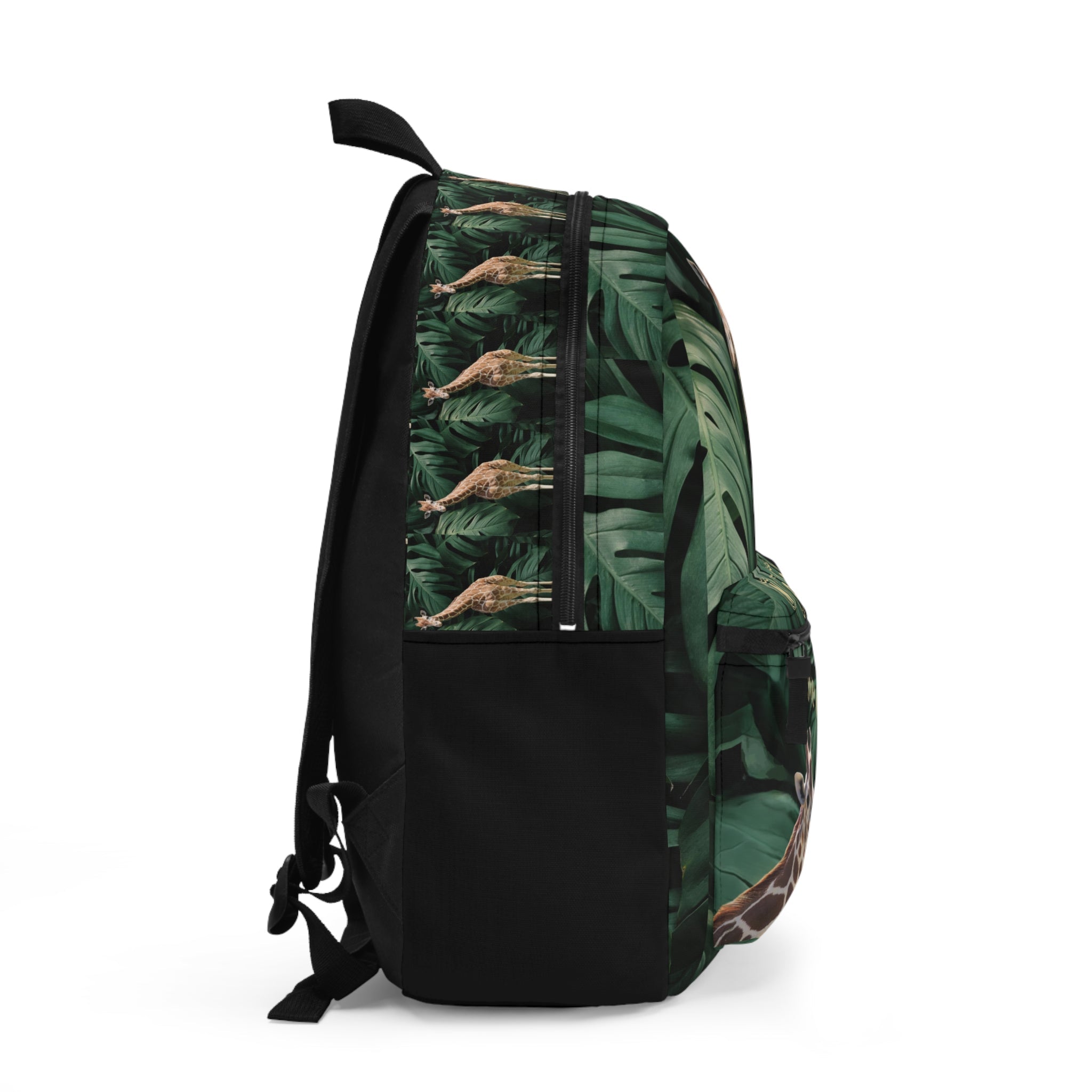 Giraffe Jungle Print Backpack | I Love Giraffes | Personalized Name