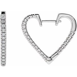 Inside-Outside Heart Hoop Earrings