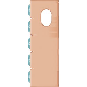 14K Rose Gold Natural Sky Blue Topaz Channel-Set Bar Pendant