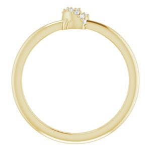 14K Yellow Gold .03 CTW Natural Diamond Knot Ring