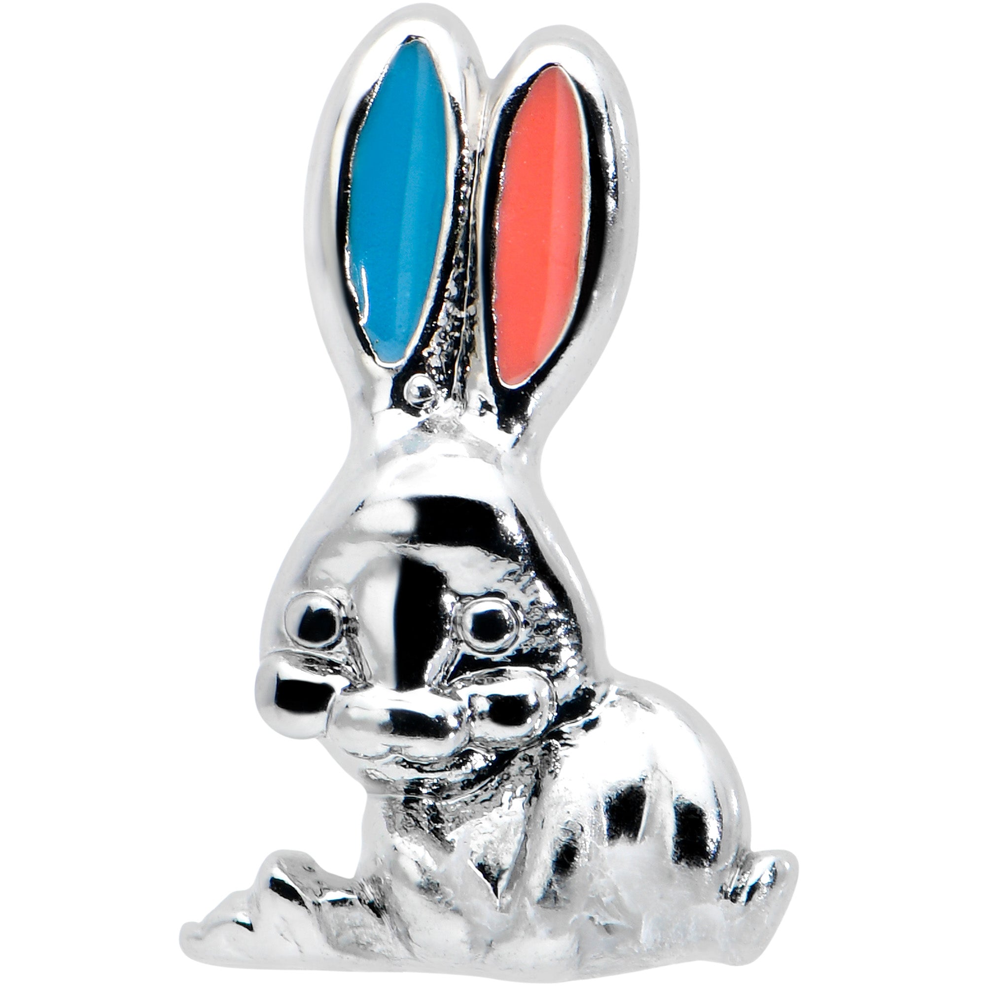16G 5/16 Easter Bunny Blue Red Ears Cartilage Tragus Earring