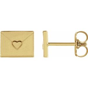Heart Envelope Earrings