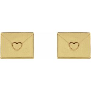 Heart Envelope Earrings