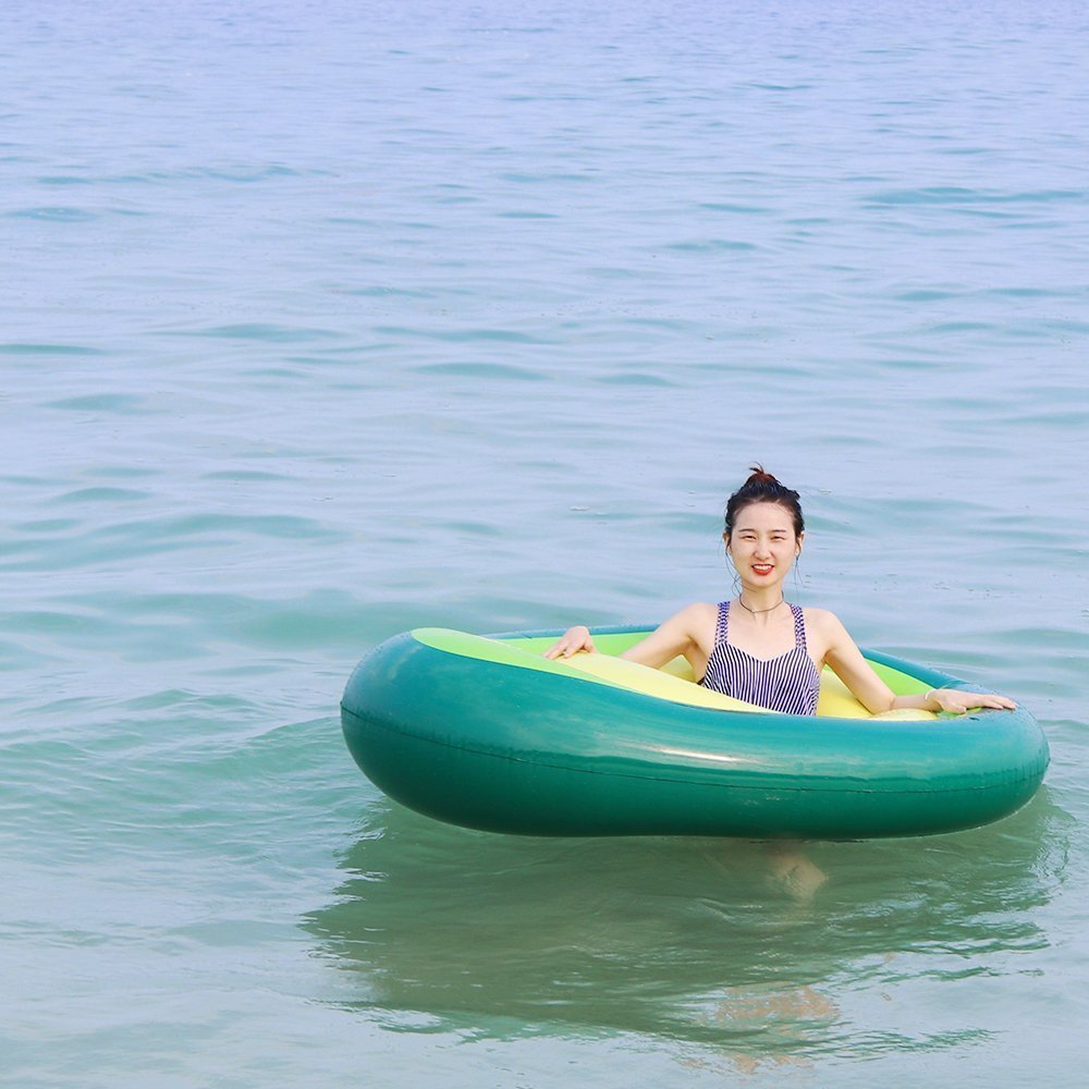 Giant Inflatable Avocado Pool Float – Fun Swimming Ring for Pool Parties