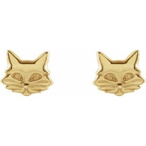 Tiny Cat Earrings
