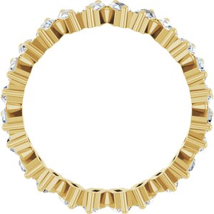 14K Yellow 1 CTW Natural Diamond Eternity Band Size 5