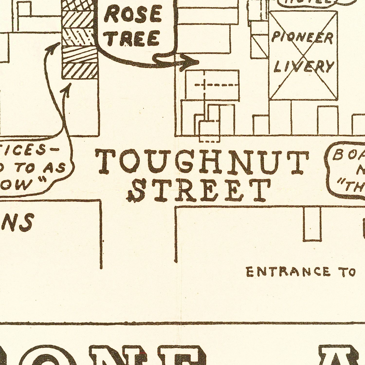 Vintage Map of Tombstone, Arizona 1962