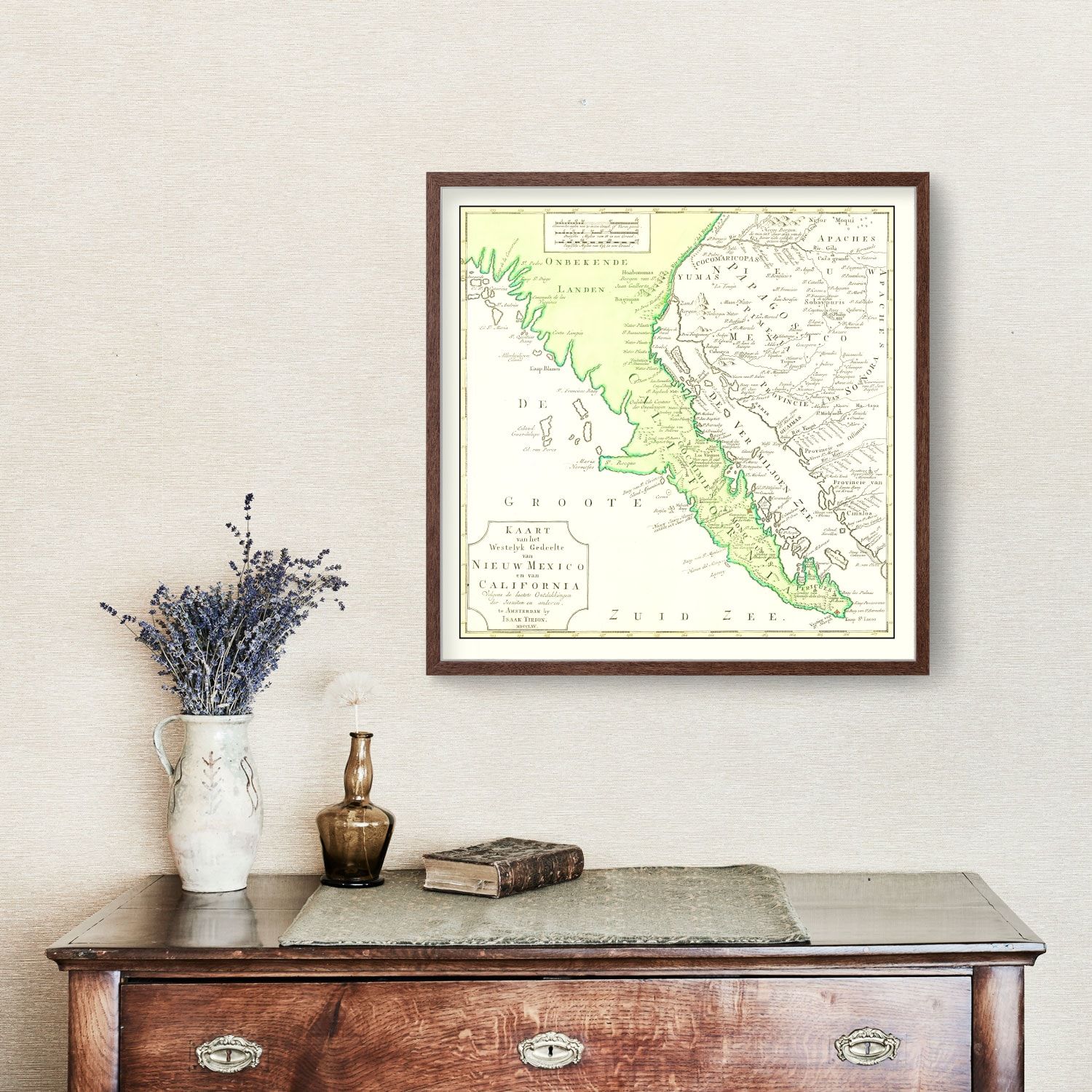 Vintage Map of California 1765