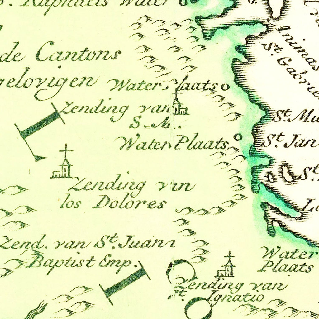 Vintage Map of California 1765