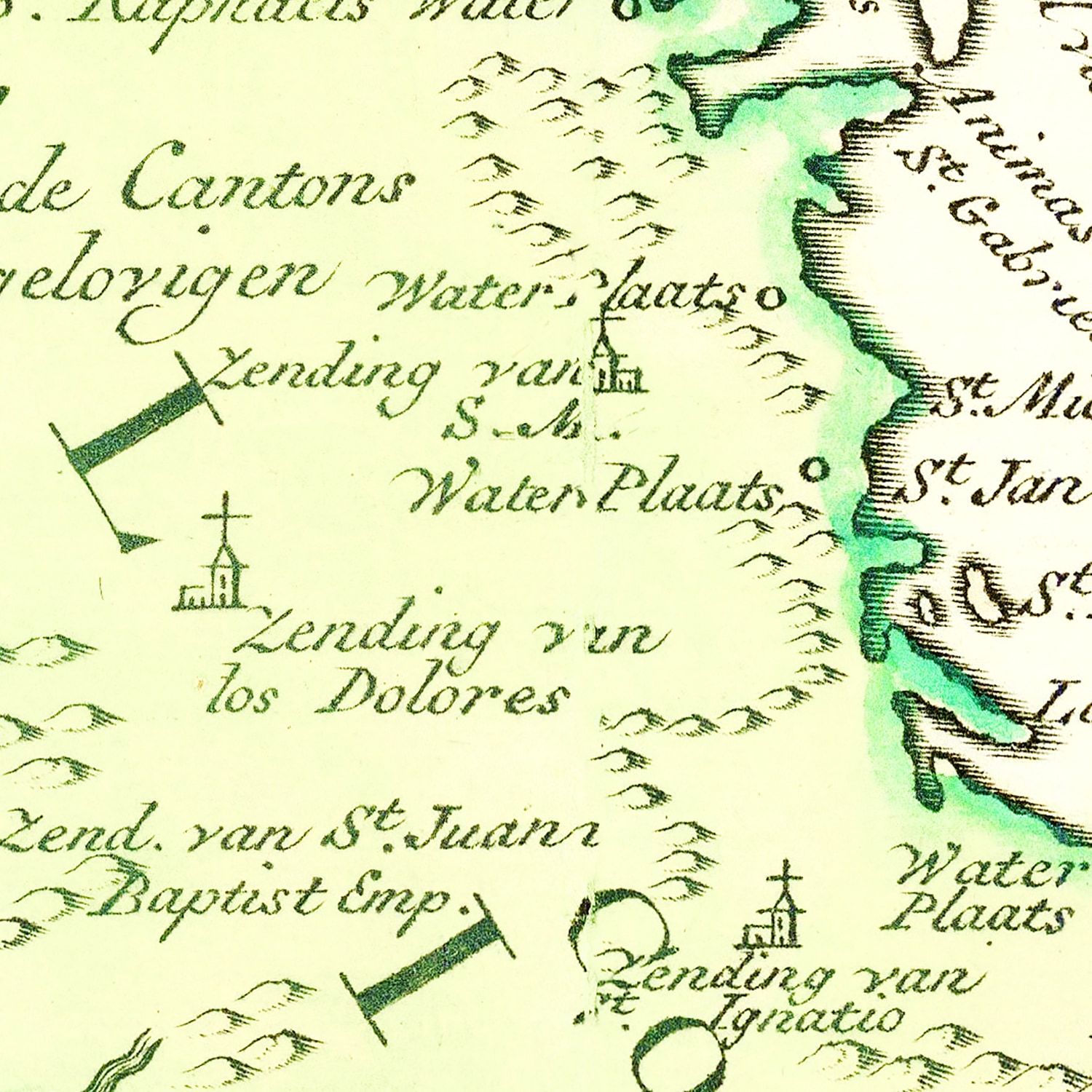 Vintage Map of California 1765