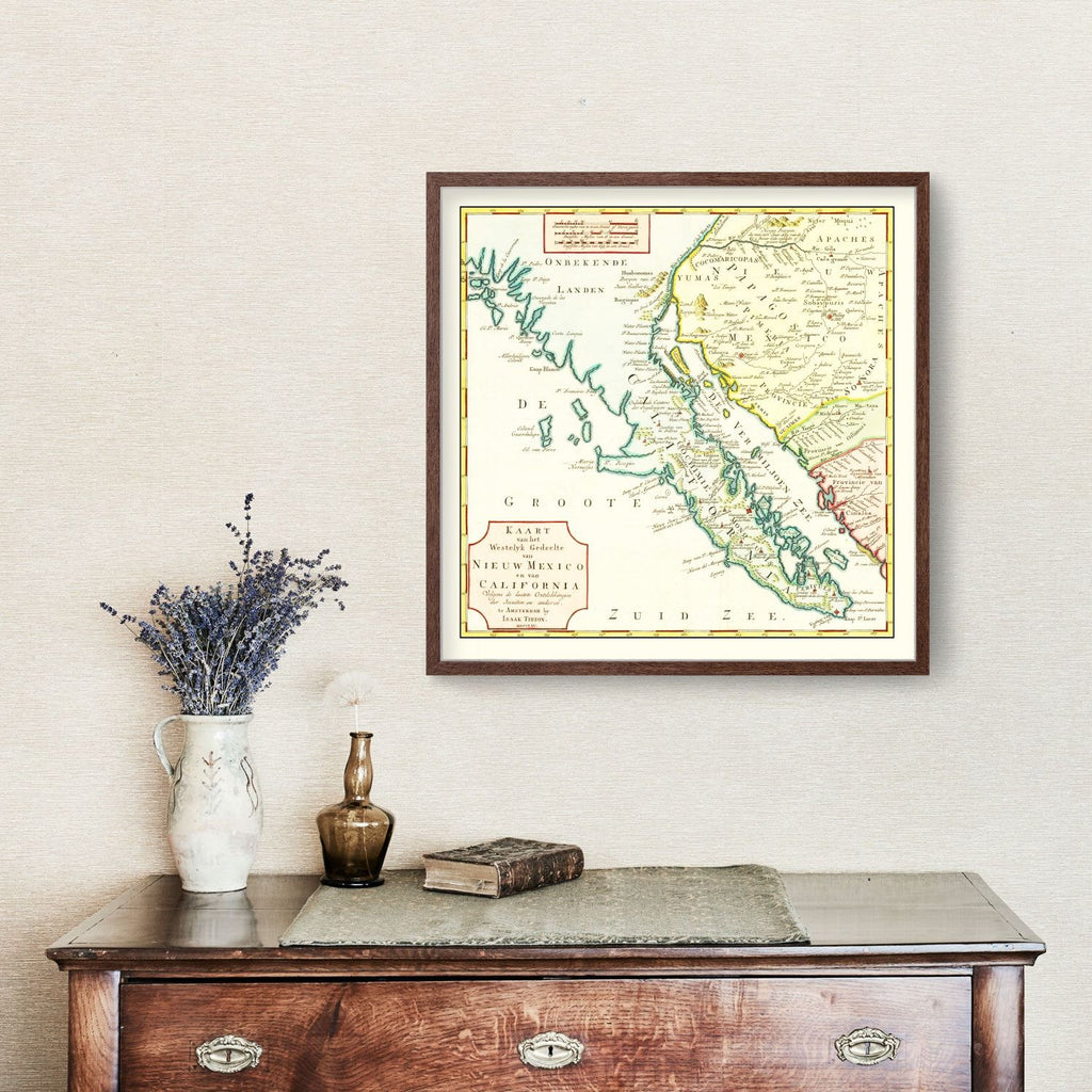 Vintage Map of California 1765