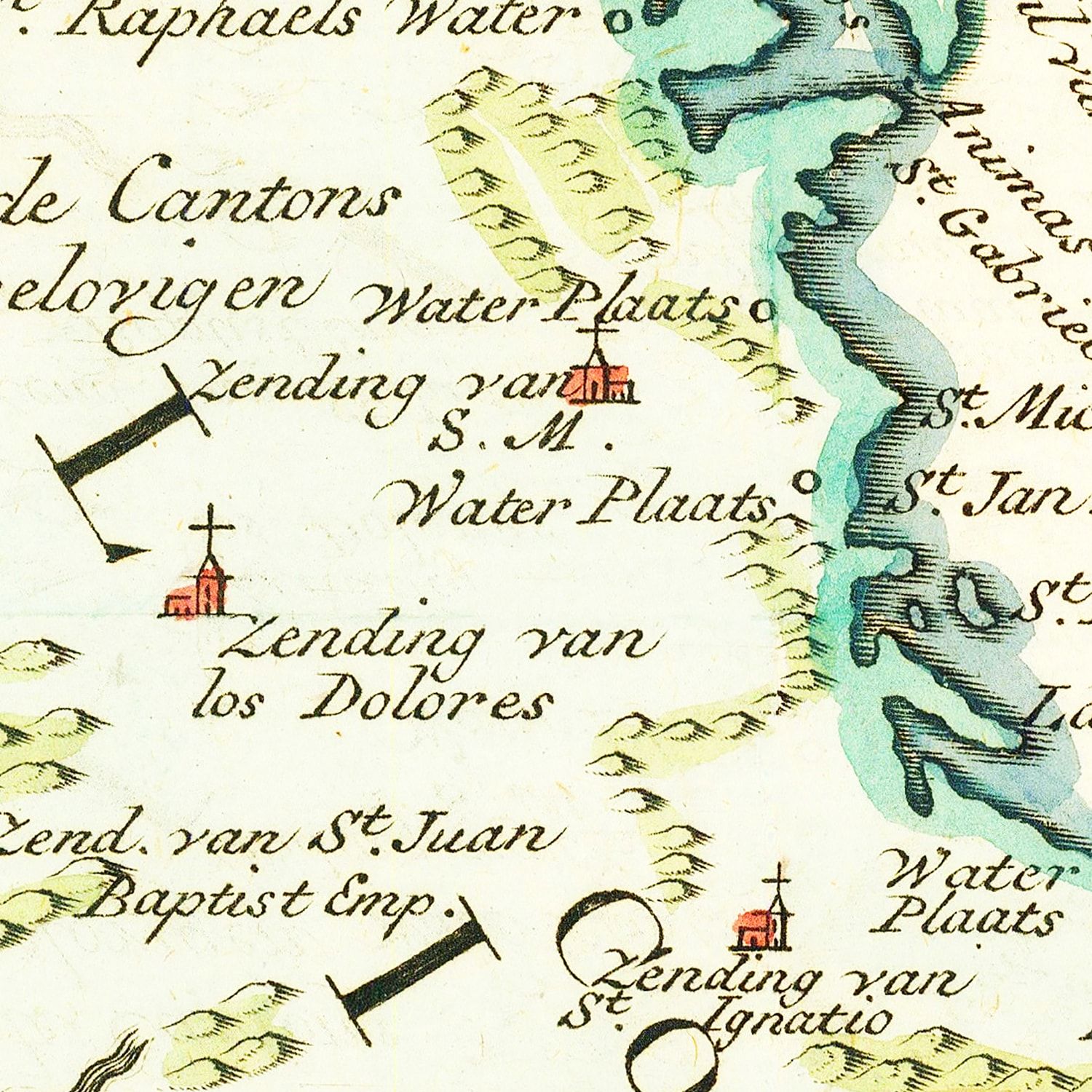 Vintage Map of California 1765