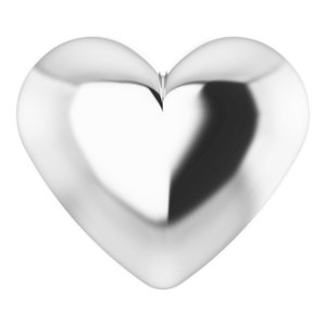 Puffed Heart Necklace or Pendant