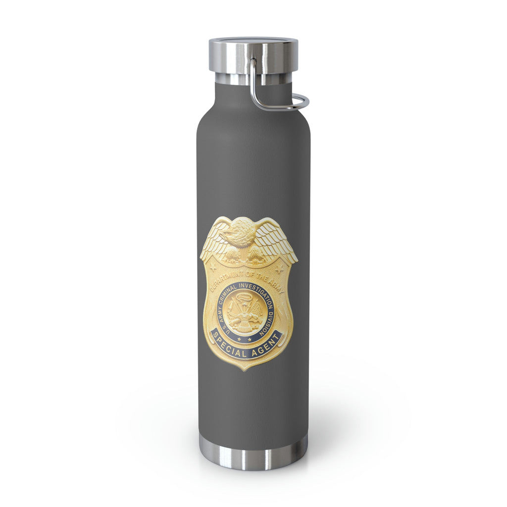 Army CID Badge and Seal - Copper Vacuum Insulated Bottle, 22oz