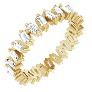 14K Yellow 7/8 CTW Natural Diamond Eternity Band Size 6