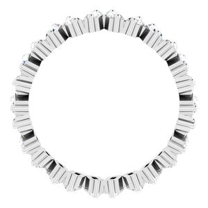 Platinum 7/8 CTW Natural Diamond Eternity Band Size 6