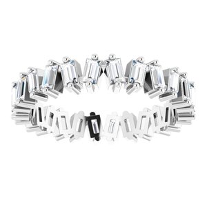 Platinum 7/8 CTW Natural Diamond Eternity Band Size 6