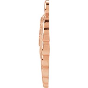 14K Rose Gold Posh Mommy® Angel Wing Dangle – image 2