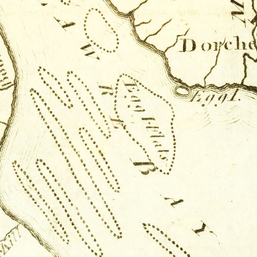 Vintage Map of Delaware 1795