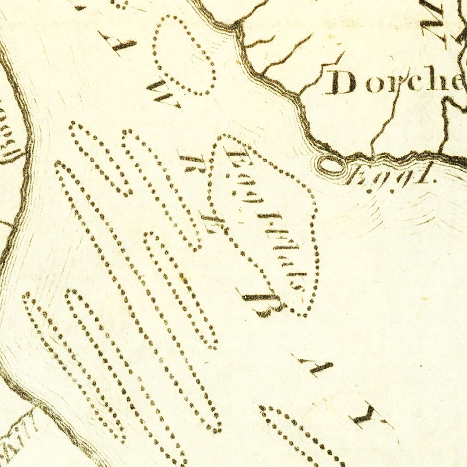 Vintage Map of Delaware 1795
