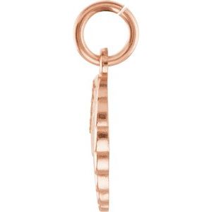 14K Rose Gold Posh Mommy® Angel Wing Charm/Pendant – image 2