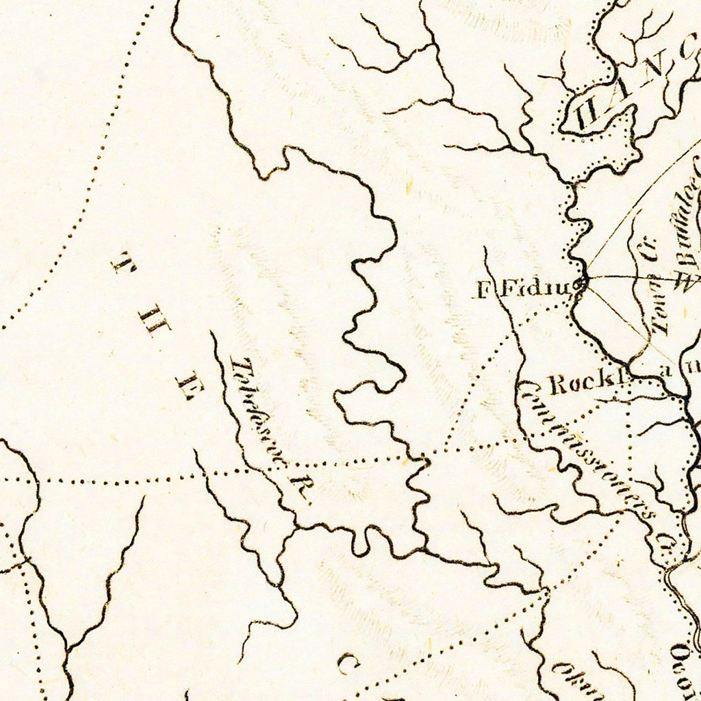 Vintage Map of Georgia 1805