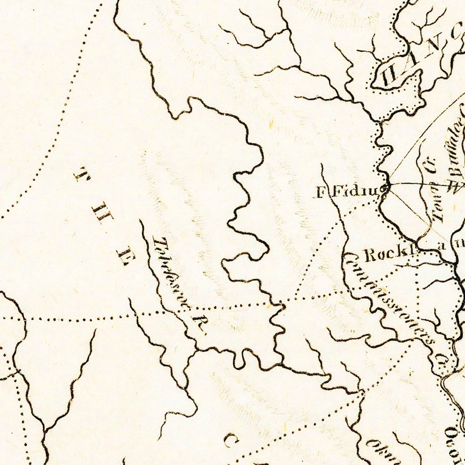 Vintage Map of Georgia 1805