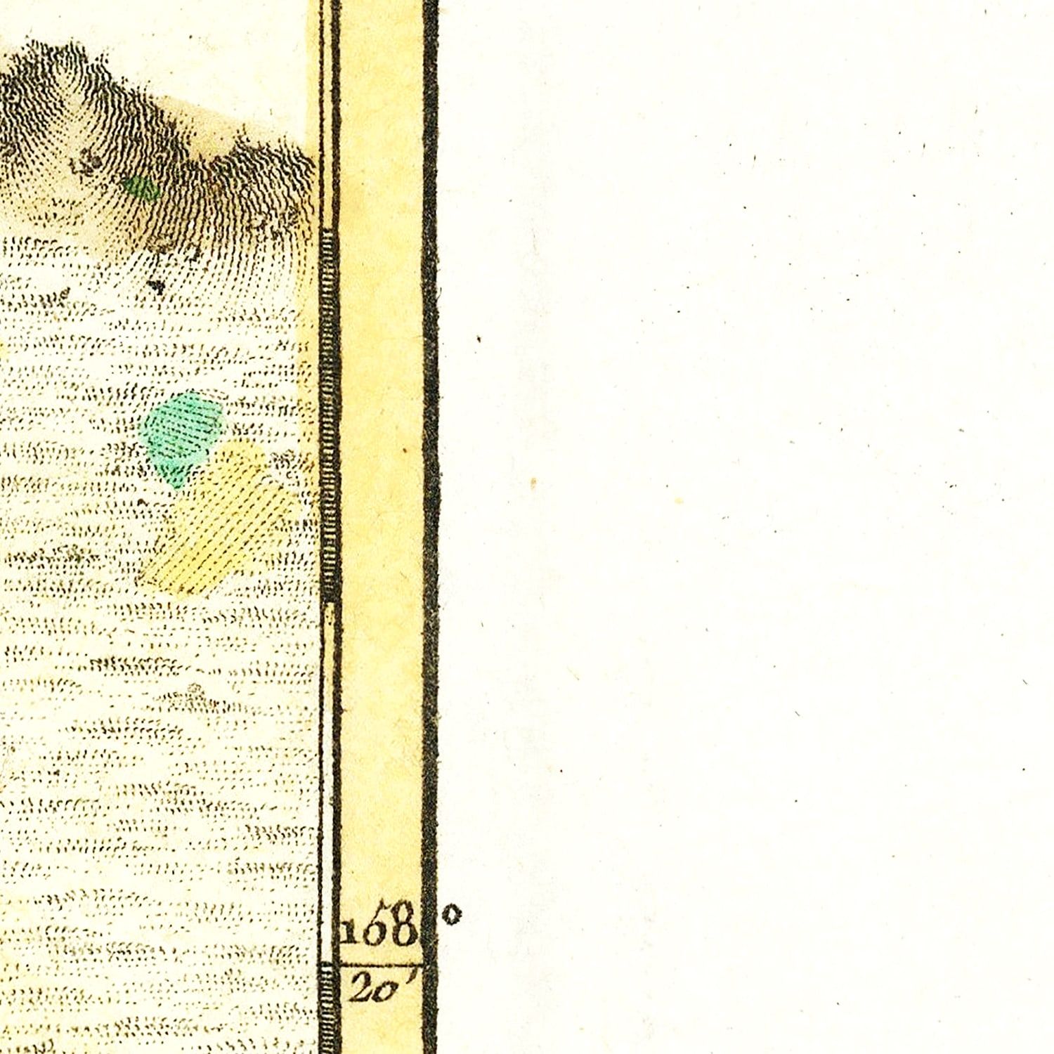 Vintage Map of Hawaii 1787
